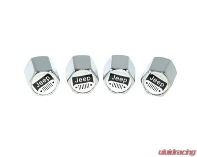 ZSPEC Design Chrome Jeep Style Valve Stem Tire Caps - 00843612105837
