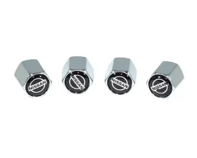 ZSPEC Design Chrome Nissan Style Valve Stem Tire Caps