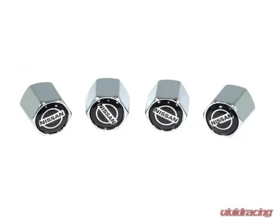 ZSPEC Design Chrome Nissan Style Valve Stem Tire Caps - 00843612105851
