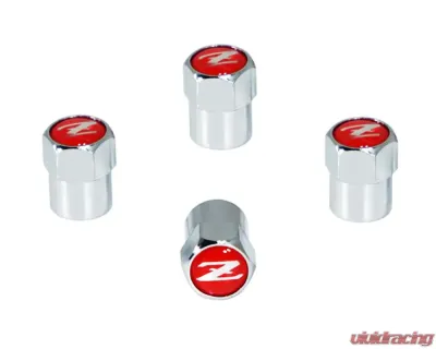 ZSPEC Design Red Nissan Z RZ34 Style Valve Stem Tire Caps - 00843612106049