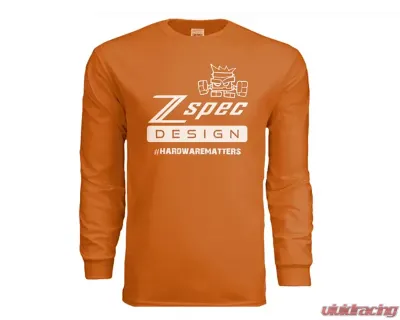 ZSPEC Design Burnt Orange Long-Sleev Cotton T-Shirt - 00843612106117