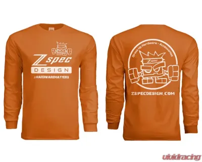 ZSPEC Design Burnt Orange Long-Sleev Cotton T-Shirt - 00843612106117