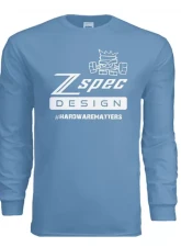 ZSPEC Design Light Blue Long-Sleeve Cotton T-Shirt                                     - 00843612106148 - Image 3