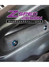 ZSPEC Design Black Titanium & Billet Stage 3 Dress-Up Bolts Fastener Kit w/ Red Washers Ford Bronco 2.7L 2021+                                     - 00843612106506 - Image 11