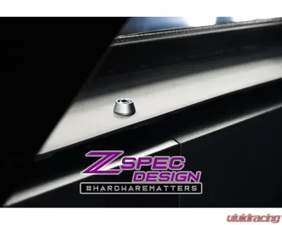 ZSPEC Design Black Titanium & Billet Stage 3 Dress-Up Bolts Fastener Kit w/ Red Washers Ford Bronco 2.7L 2021+ - 00843612106506