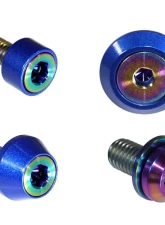 ZSPEC Design Burned Titanium & Billet Interior Dress-Up Bolts Fastener Kit w/ Blue Washers Ford Bronco 2.7L 2021+                                     - 00843612120366 - Image 12