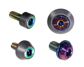 ZSPEC Design Burned Titanium & Billet Interior Dress-Up Bolts Fastener Kit w/ Gunmetal Washers Ford Bronco 2.7L 2021+