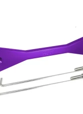 ZSPEC Design Purple No Etch Billet Battery Hold Down/Bracket Datsun  Z | ZX w/ Stainless Hardware                                     - 00843612106971 - Image 2