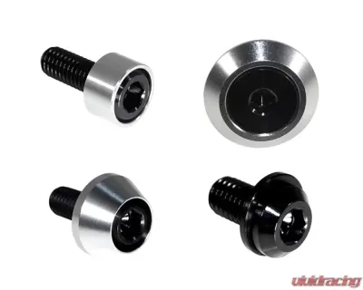 ZSPEC Design Black Titanium & Billet Interior Dress-Up Bolts Fastener Kit w/ Silver Washers Ford Bronco 2.7L 2021+ - 00843612120434