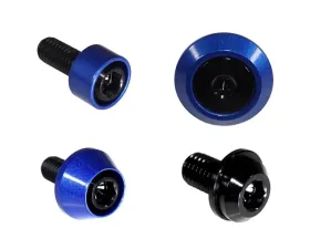 ZSPEC Design Black Titanium & Billet Interior Dress-Up Bolts Fastener Kit w/ Blue Washers Ford Bronco 2.7L 2021+