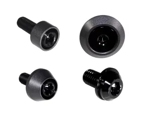 ZSPEC Design Black Titanium & Billet Interior Dress-Up Bolts Fastener Kit w/ Gunmetal Washers Ford Bronco 2.7L 2021+