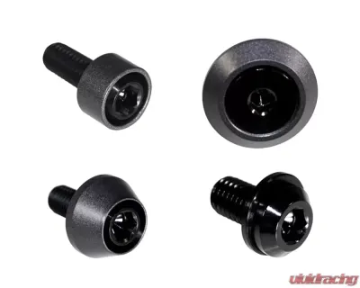 ZSPEC Design Black Titanium & Billet Interior Dress-Up Bolts Fastener Kit w/ Gunmetal Washers Ford Bronco 2.7L 2021+ - 00843612120496