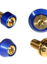 ZSPEC Design Gold Titanium & Billet Interior Dress-Up Bolts Fastener Kit w/ Blue Washers Ford Bronco 2.7L 2021+                                     - 00843612120373 - Image 12