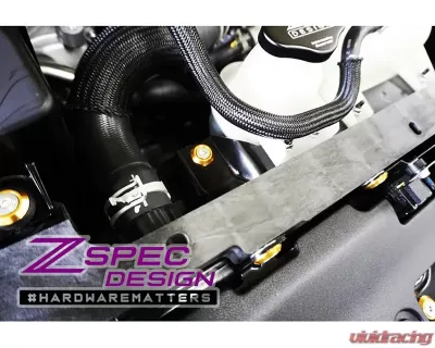 ZSPEC Design Gulf Blue Stainless & Billet Stage 1 Dress-Up Bolts Hardware Kit Nissan Z RZ34 2023-2024 - 00843612107572