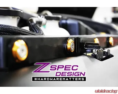 ZSPEC Design Gulf Blue Stainless & Billet Stage 1 Dress-Up Bolts Hardware Kit Nissan Z RZ34 2023-2024 - 00843612107572