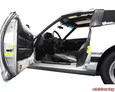 ZSPEC Design Burned Titanium Door Jams Area Dress-Up Bolts Fastener Kit Datsun 280ZX S130 1979-1983 - 00843612109453