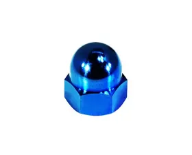 ZSPEC Design Blue Grade-5 Titanium M8-1.25 Metric Acorn Nut