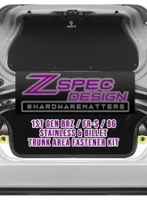 ZSPEC Design Green Stainless & Billet Trunk Dress-Up Bolts Kit Scion FRS | Subaru BRZ | Toyota 86 2013-2021                                     - 00843612112422 - Image 3