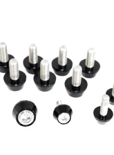 ZSPEC Design Stainless & Billet Hood Hinges & Latch Fastener Kit w/ Gloss Black Washers Mitsubishi Lancer Evo 10 2007-2013                                     - 00843612112590 - Image 3