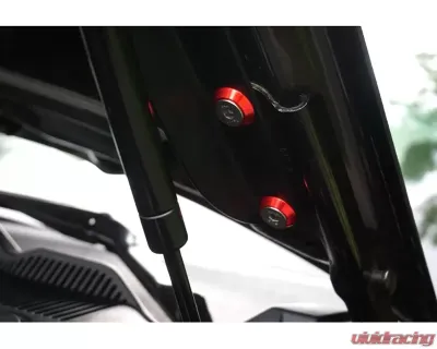 ZSPEC Design Bright White Stainless & Billet Stage 3 Dress-Up Bolts Fastener Kit Ford Mustang S197 3.7L 2005-2014 - 00843612114181