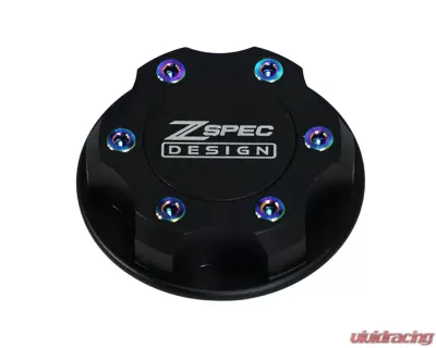 ZSPEC Design Billet Oil Filler Black Cap w/ Burned Titanium Accent Nissan | Infiniti | Datsun - 00843612114983