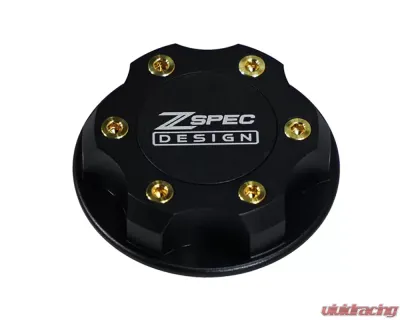 ZSPEC Design Billet Oil Filler Black Cap w/ Gold Titanium Accent Nissan | Infiniti | Datsun - 00843612115034