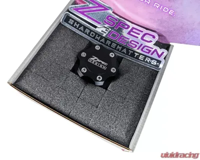 ZSPEC Design Billet Oil Filler Blue Cap w/ Burned Titanium Accents Nissan | Infiniti | Datsun - 00843612115287