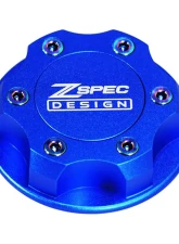 ZSPEC Design Billet Oil Filler Blue Cap w/ Burned Titanium Accents Nissan | Infiniti | Datsun                                     - 00843612115287 - Image 6
