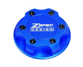 ZSPEC Design Billet Oil Filler Blue Cap w/ Black Titanium Accents Nissan | Infiniti | Datsun