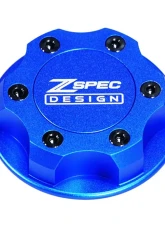 ZSPEC Design Billet Oil Filler Blue Cap w/ Black Titanium Accents Nissan | Infiniti | Datsun                                     - 00843612115294 - Image 6