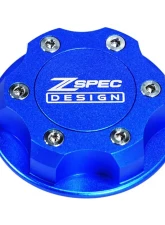 ZSPEC Design Billet Oil Filler Blue Cap w/ Silver Titanium Accents Nissan | Infiniti | Datsun                                     - 00843612115324 - Image 6