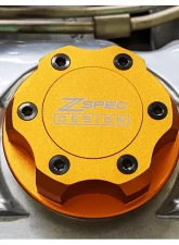 ZSPEC Design Billet Oil Filler Orange-Gold Cap w/ Silver Titanium Accents Nissan | Infiniti | Datsun                                     - 00843612115393 - Image 3