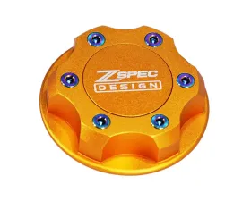 ZSPEC Design Billet Oil Filler Orange-Gold Cap w/ Burned Titanium Accents Nissan | Infiniti | Datsun