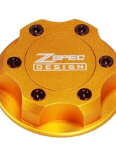 ZSPEC Design Billet Oil Filler Orange-Gold Cap w/ Red Titanium Accents Nissan | Infiniti | Datsun                                     - 00843612115386 - Image 7