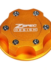 ZSPEC Design Billet Oil Filler Orange-Gold Cap w/ Silver Titanium Accents Nissan | Infiniti | Datsun                                     - 00843612115393 - Image 7