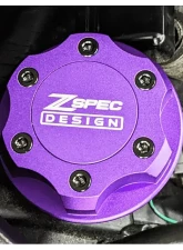 ZSPEC Design Billet Oil Filler Purple Cap w/ Red Titanium Accents Nissan | Infiniti | Datsun                                     - 00843612115454 - Image 2