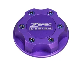 ZSPEC Design Billet Oil Filler Purple Cap w/ Burned Titanium Accents Nissan | Infiniti | Datsun