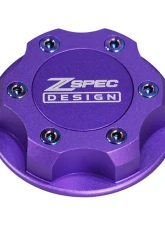 ZSPEC Design Billet Oil Filler Purple Cap w/ Burned Titanium Accents Nissan | Infiniti | Datsun                                     - 00843612115423 - Image 6