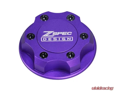 ZSPEC Design Billet Oil Filler Purple Cap w/ Black Titanium Accents Nissan | Infiniti | Datsun - 00843612115430