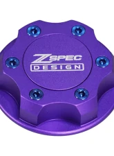 ZSPEC Design Billet Oil Filler Purple Cap w/ Blue Titanium Accents Nissan | Infiniti | Datsun                                     - 00843612115447 - Image 6