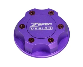 ZSPEC Design Billet Oil Filler Purple Cap w/ Red Titanium Accents Nissan | Infiniti | Datsun