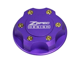 ZSPEC Design Billet Oil Filler Purple Cap w/ Gold Titanium Accents Nissan | Infiniti | Datsun