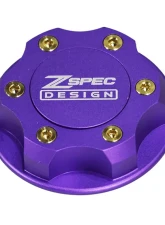 ZSPEC Design Billet Oil Filler Purple Cap w/ Gold Titanium Accents Nissan | Infiniti | Datsun                                     - 00843612115478 - Image 6