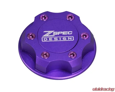 ZSPEC Design Billet Oil Filler Purple Cap w/ Purple Titanium Accents Nissan | Infiniti | Datsun - 00843612115485