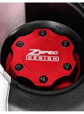 ZSPEC Design Billet Oil Filler Red Cap w/ Blue Titanium Accents Nissan | Infiniti | Datsun                                     - 00843612115515 - Image 2