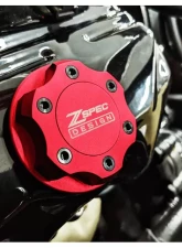 ZSPEC Design Billet Oil Filler Red Cap w/ Silver Titanium Accents Nissan | Infiniti | Datsun                                     - 00843612115539 - Image 12