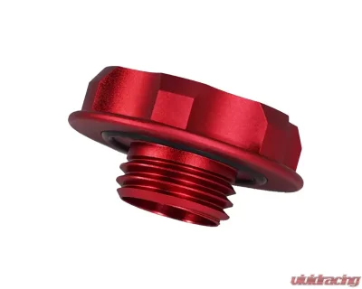 ZSPEC Design Billet Oil Filler Red Cap w/ Blue Titanium Accents Nissan | Infiniti | Datsun - 00843612115515