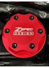 ZSPEC Design Billet Oil Filler Red Cap w/ Blue Titanium Accents Nissan | Infiniti | Datsun                                     - 00843612115515 - Image 7