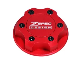 ZSPEC Design Billet Oil Filler Red Cap w/ Black Titanium Accents Nissan | Infiniti | Datsun