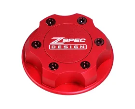 ZSPEC Design Billet Oil Filler Red Cap w/ Red Titanium Accents Nissan | Infiniti | Datsun